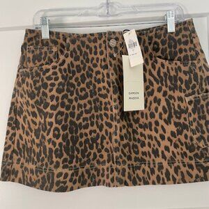 Damson Madder animal print mini skirt